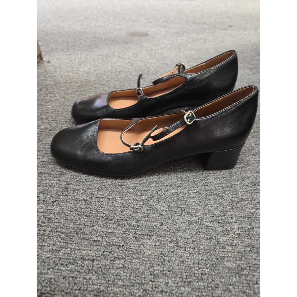 Sz 11  Madewell Women's The Nettie Heeled Mary Jane Heels, True Black, 9 Medi..